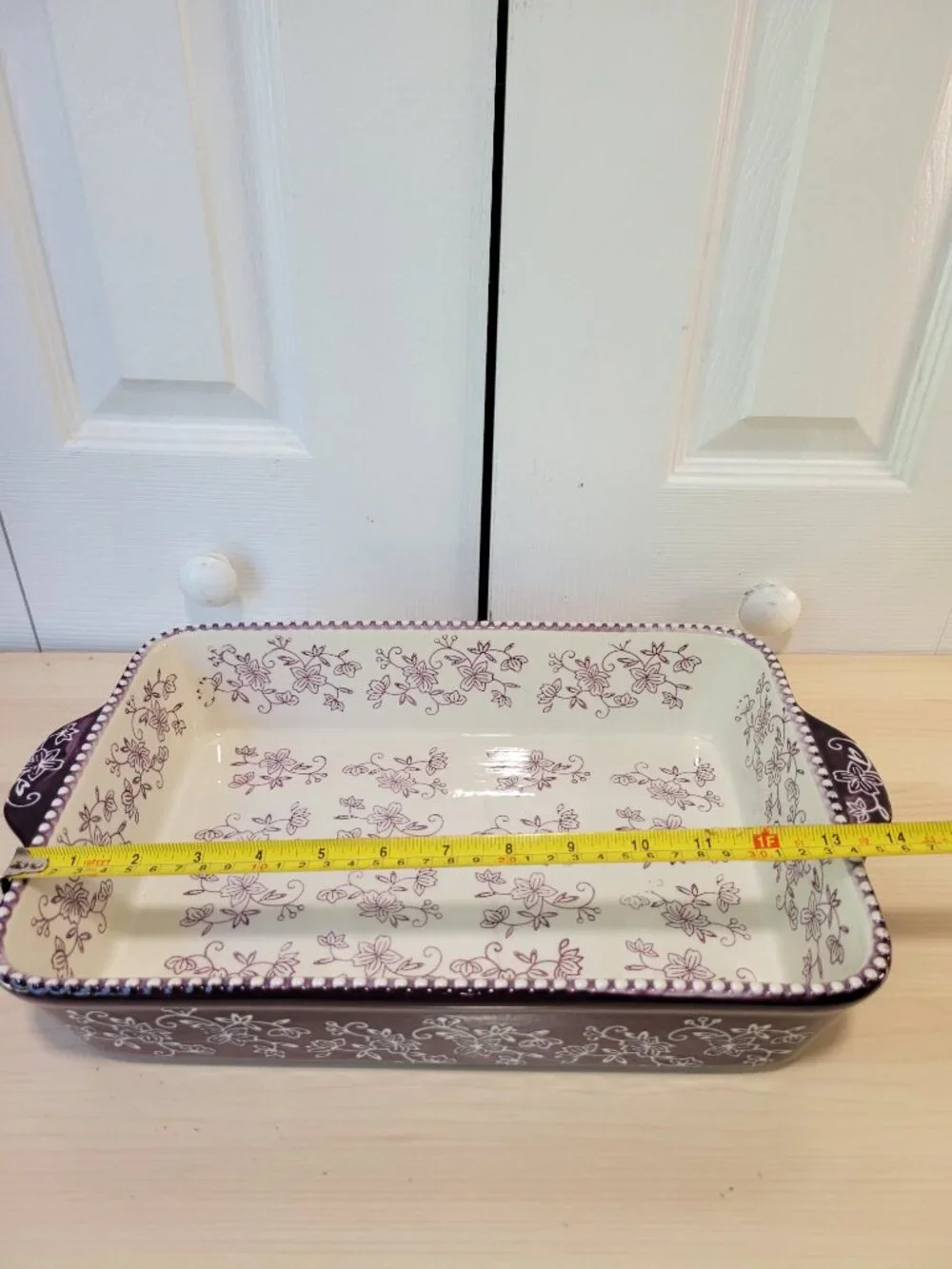 TEMP-TATIONS Floral Lace Purple 13x9